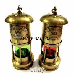 Antique Brass Nautical Maritime Ship Oil Minor Lantern Vintage Antique Lamp