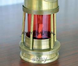 Antique Brass Nautical Maritime Ship Oil Minor Lantern Vintage Antique Lamp