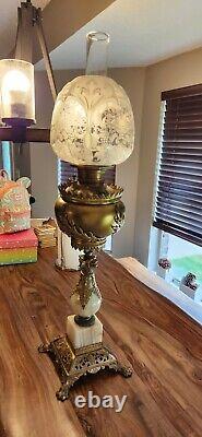 Antique Brass Oil Lamp Brass In Oil Complete