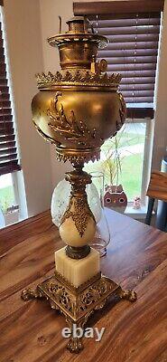 Antique Brass Oil Lamp Brass In Oil Complete