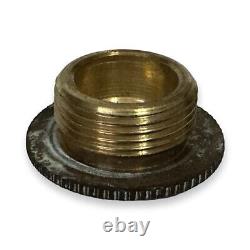 Antique Brass Oil Lamp with Duplex Burner Made in England 13H X 10W X 6Base
