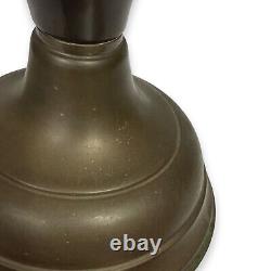 Antique Brass Oil Lamp with Duplex Burner Made in England 13H X 10W X 6Base