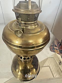 Antique Brass Oil or Kerosene -Lamp Font-B&H -Bradley & Hubbard 1901