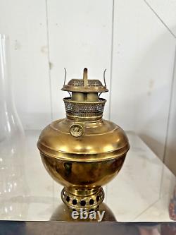 Antique Brass Oil or Kerosene -Lamp Font-B&H -Bradley & Hubbard 1901