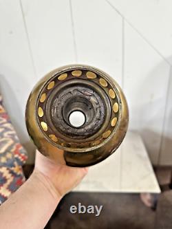 Antique Brass Oil or Kerosene -Lamp Font-B&H -Bradley & Hubbard 1901