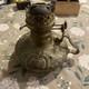 Antique Brass Stern Bros New York Oil Lamp
