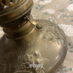 Antique Brass Stern Bros New York Oil Lamp