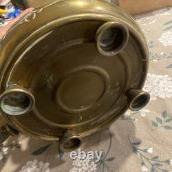 Antique Brass Stern Bros New York Oil Lamp