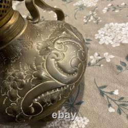 Antique Brass Stern Bros New York Oil Lamp