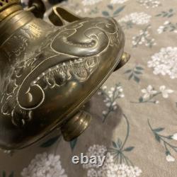 Antique Brass Stern Bros New York Oil Lamp