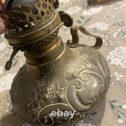 Antique Brass Stern Bros New York Oil Lamp