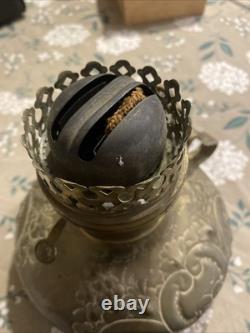 Antique Brass Stern Bros New York Oil Lamp