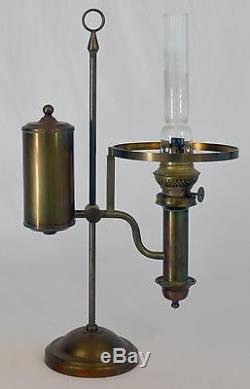 Antique Brass Student Oil Lamp