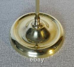 Antique Brass Student Oil Lamp 1880 Manhattan Brass Co, Converted to Electric