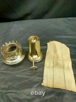 Antique Brass Wild & Wessel Imperial BBS Kerosene Oil Burner 1884 Vulcan