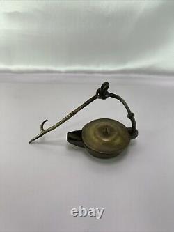 Antique Bronze Oil Lamp