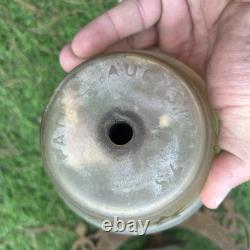 Antique C. 1870s Cast Iron Adjustable Hanging Parlor Oil Kero Lamp Font Eastlake