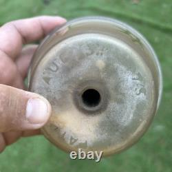Antique C. 1870s Cast Iron Adjustable Hanging Parlor Oil Kero Lamp Font Eastlake
