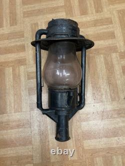 Antique C T Ham Mfg No 9 Globe Street Oil Lantern Lamp Light USA vintage parts