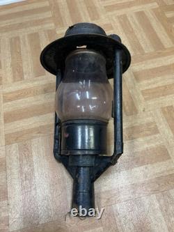 Antique C T Ham Mfg No 9 Globe Street Oil Lantern Lamp Light USA vintage parts