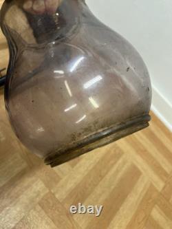 Antique C T Ham Mfg No 9 Globe Street Oil Lantern Lamp Light USA vintage parts