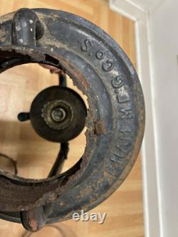 Antique C T Ham Mfg No 9 Globe Street Oil Lantern Lamp Light USA vintage parts