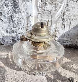 Antique Cast Iron Eastlake Stover Wall Mount Oil Lamp Sconce with 9 Reflector