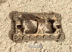 Antique Cast Iron Eastlake Stover Wall Mount Oil Lamp Sconce with 9 Reflector