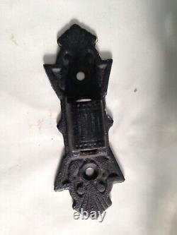 Antique Cast Iron Wall Mount P&A Oil Kerosene Lamp Mercury Reflector Ornate