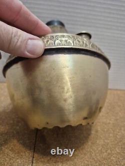 Antique Chautaugua Brass Center Draft Oil Lamp Late 1800s Early 1900s No Stand