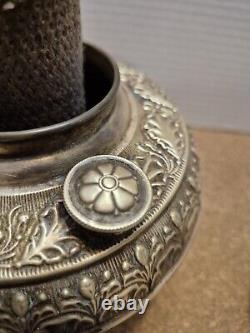 Antique Chautaugua Brass Center Draft Oil Lamp Late 1800s Early 1900s No Stand