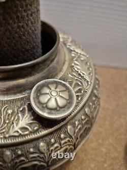 Antique Chautaugua Brass Center Draft Oil Lamp Late 1800s Early 1900s No Stand