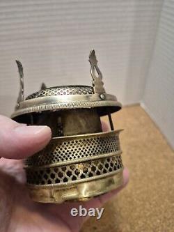 Antique Chautaugua Brass Center Draft Oil Lamp Late 1800s Early 1900s No Stand