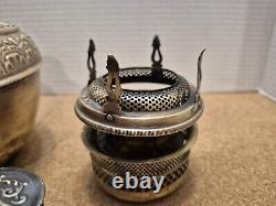 Antique Chautaugua Brass Center Draft Oil Lamp Late 1800s Early 1900s No Stand
