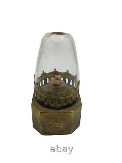 Antique Chinese Brass Opium Oil Lamp