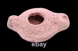 Antique Clay Oil Lamp 300 Bc From Jerusalem The Holy City #ol1