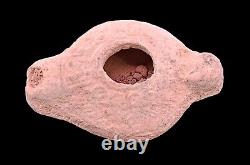 Antique Clay Oil Lamp 300 Bc From Jerusalem The Holy City #ol1
