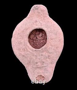 Antique Clay Oil Lamp 300 Bc From Jerusalem The Holy City #ol1