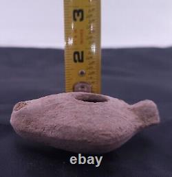 Antique Clay Oil Lamp 300 Bc From Jerusalem The Holy City #ol1