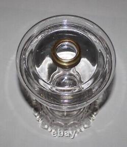 Antique Clear Glass Oil Lamp Apollo For #2 Burner