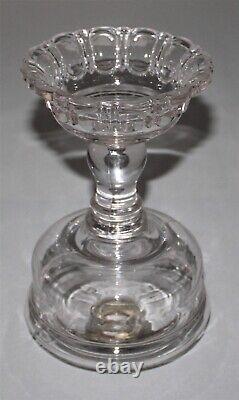 Antique Clear Glass Oil Lamp Apollo For #2 Burner