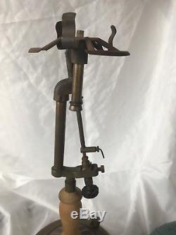 Antique Coleman & Stove Gasoline Or Kerosene Oil Lamp Lantern Lighting Brass