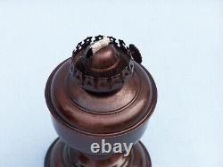 Antique Copper Table Oil Lamp 10