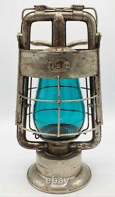 Antique DELUGE Dietz King Fire Department (nickel over tin & copper) LANTERN