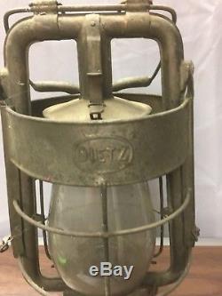 Antique DIETZ KING Fire Dept Lantern Kerosene Oil Lamp in Very Good Condition