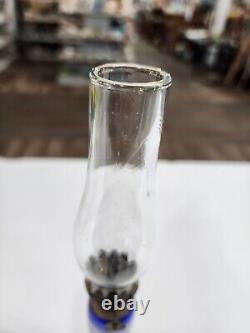 Antique Devilbiss Style Rare Miniature Glass Oil Lamp
