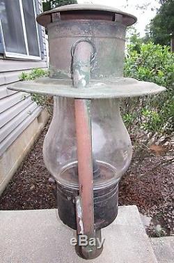 Antique Dietz Pioneer Street Oil Lamp Pole Lantern Maryland MD Estate Barn Find