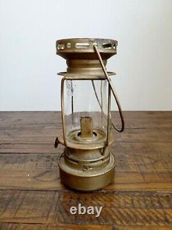 Antique Dietz Scout Oil Kerosene Skater's Lantern Original Glass Globe & Burner