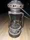 Antique Dietz Skaters Lantern Kerosene Oil Lamp Original Embossed H-3 Globe