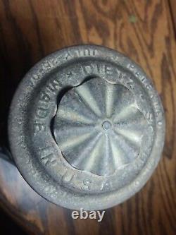 Antique Dietz Skaters Lantern Kerosene Oil Lamp Original Embossed H-3 Globe